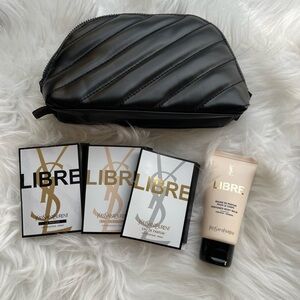 YSL Black Quilted
Cosmetic Bag with Sample Sprays & Perfumed Body Balm